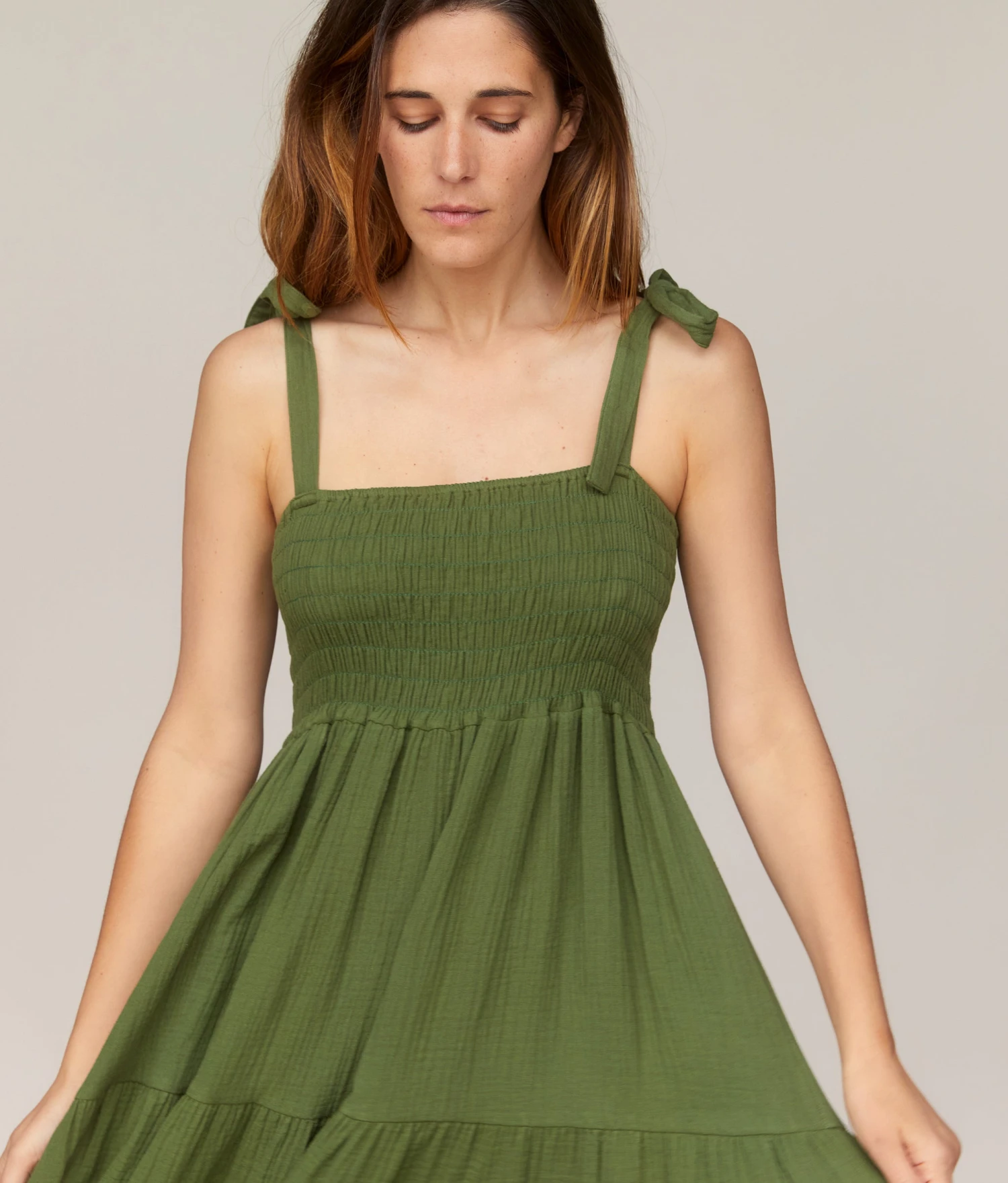 The Lina Dress | Forest Gauze 8 The Lina Dress | Forest Gauze - Image 6