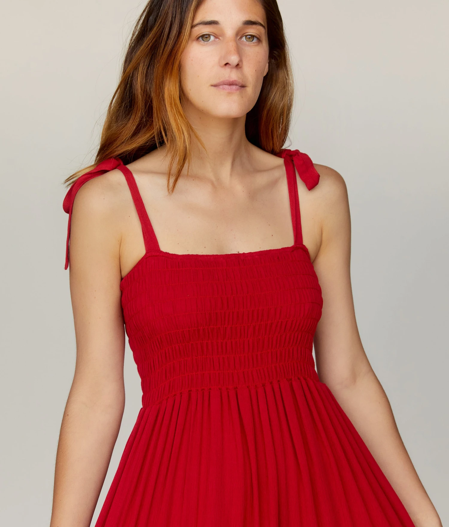 The Lina Dress | Crimson Gauze 5 The Lina Dress | Crimson Gauze - Image 3