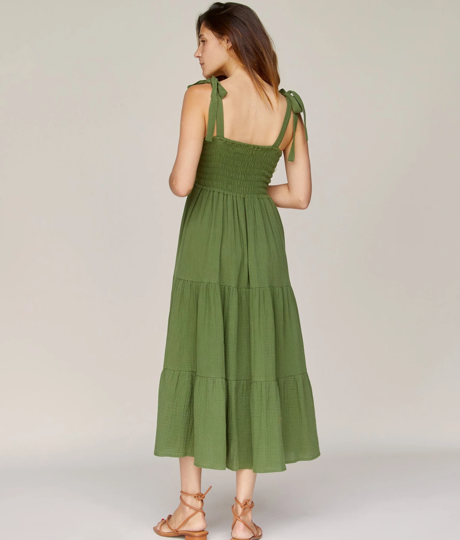 The Lina Dress | Forest Gauze 6 The Lina Dress | Forest Gauze - Image 4