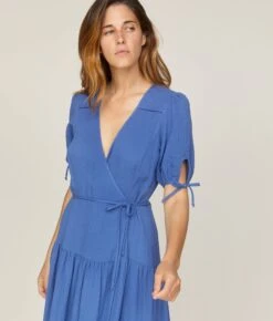 The Augusta Dress | Lapis Gauze -AURIN Clothing Shop 3 bdc06fdf 626a 4de2 a855 e5637549dd82