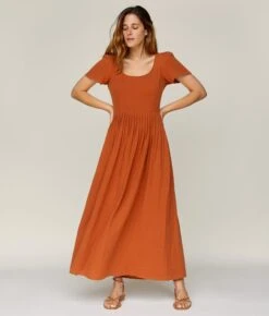 The Scarlet Dress | Rust Gauze -AURIN Clothing Shop 4 1b5e6d0f ff1e 41b5 b121 e4d47b0fa1f8