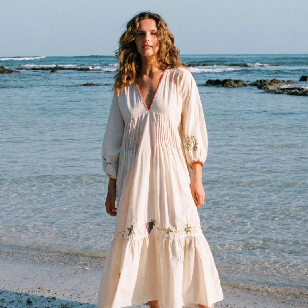 The Antonia Dress | Ecru 11 The Antonia Dress | Ecru - Image 9