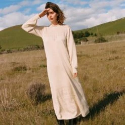The Ashton Sweater Dress | Natural Pointelle -AURIN Clothing Shop Ashton fb feed
