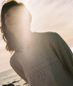 The Ashton Sweater Dress | Natural Pointelle -AURIN Clothing Shop Ashton2