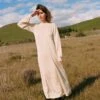 The Ashton Sweater Dress | Natural Pointelle -AURIN Clothing Shop AshtonCover
