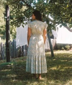 The Aurelia Dress | Sky Chamomile -AURIN Clothing Shop Aurelia4