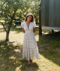 The Aurelia Dress | Sky Chamomile -AURIN Clothing Shop Aurelia6