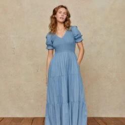 The Brooklyn Dress | Bluestone -AURIN Clothing Shop Brooklyn fb feed 6cbd3861 fc26 4d85 9dd2 a3f8fe0f94c1