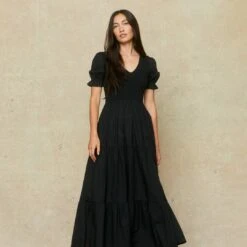 The Brooklyn Dress | Night Waffle -AURIN Clothing Shop Brooklyn fb feed dd26373e 8b8b 4a39 87e0 05ee499a1da7