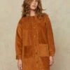 The Candice Dress | Cognac Corduroy -AURIN Clothing Shop CandiceCover
