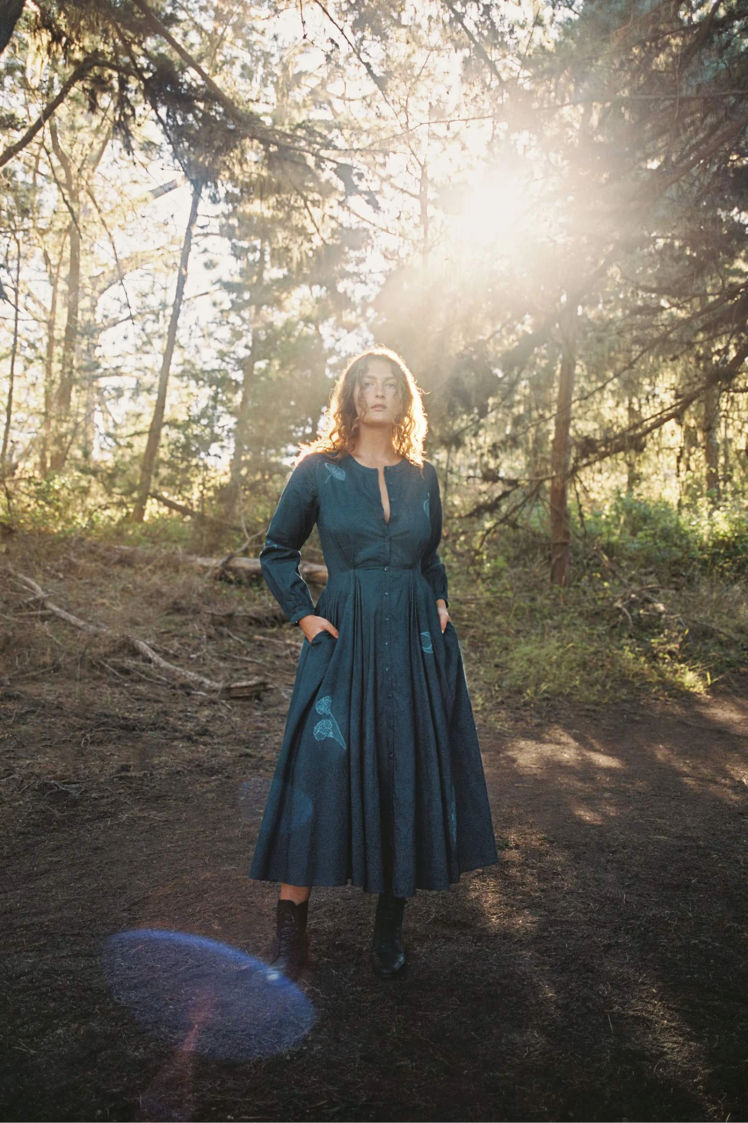 The Persephone Dress | Indigo 10 The Persephone Dress | Indigo - Image 8