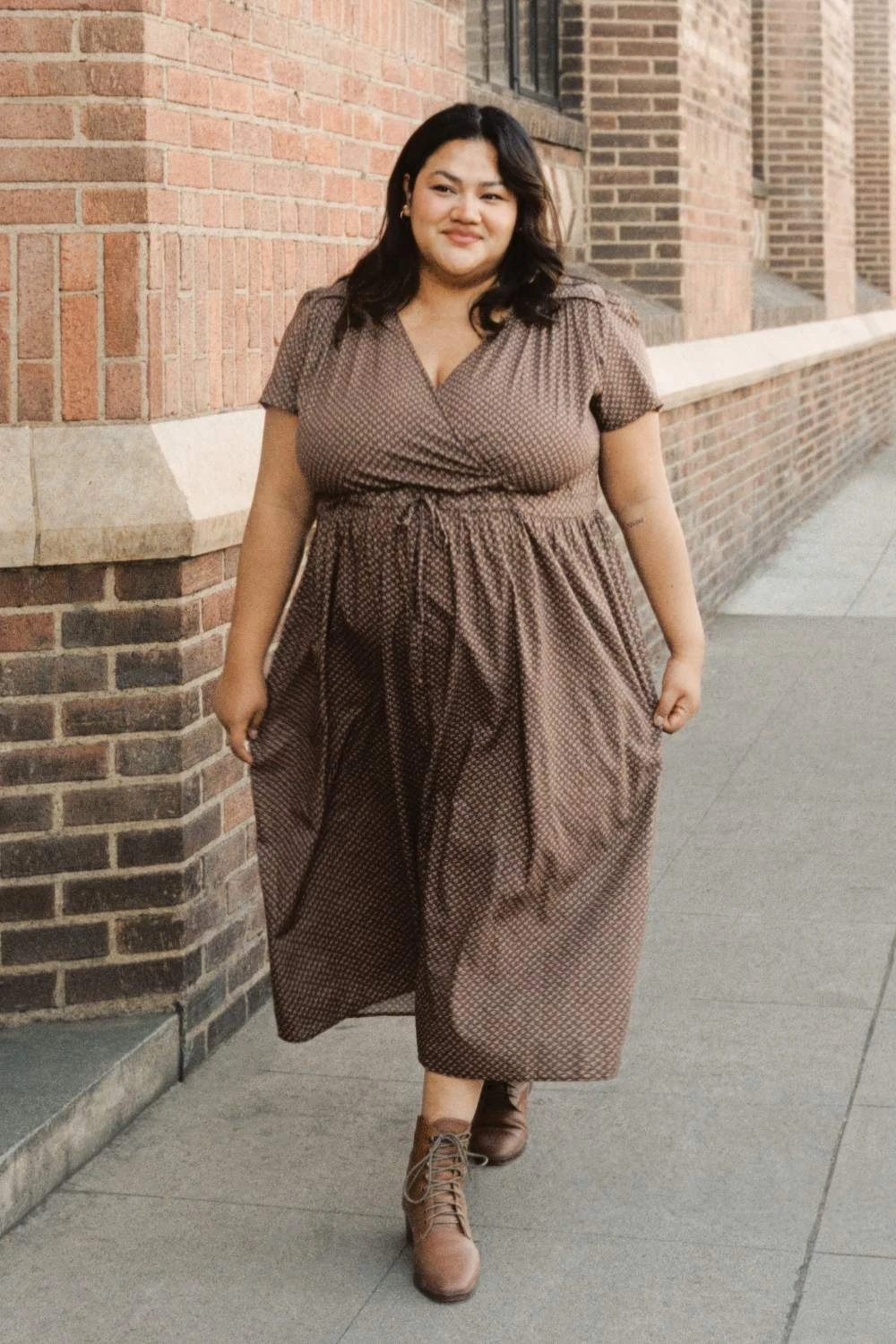 The Dawn Dress Extended | Geo Ditsy Hickory 3 The Dawn Dress Extended | Geo Ditsy Hickory