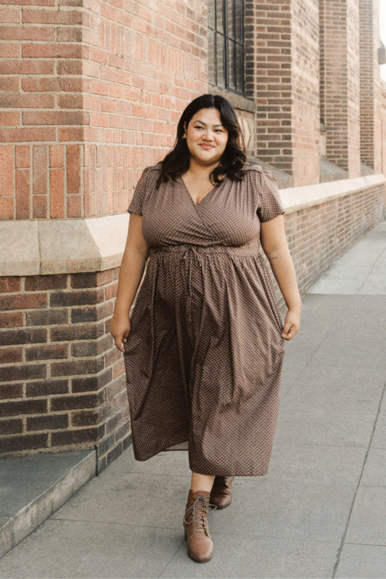 The Dawn Dress Extended | Geo Ditsy Hickory 4 The Dawn Dress Extended | Geo Ditsy Hickory - Image 2