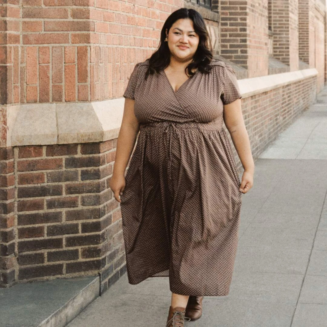 The Dawn Dress Extended | Geo Ditsy Hickory 5 The Dawn Dress Extended | Geo Ditsy Hickory - Image 3