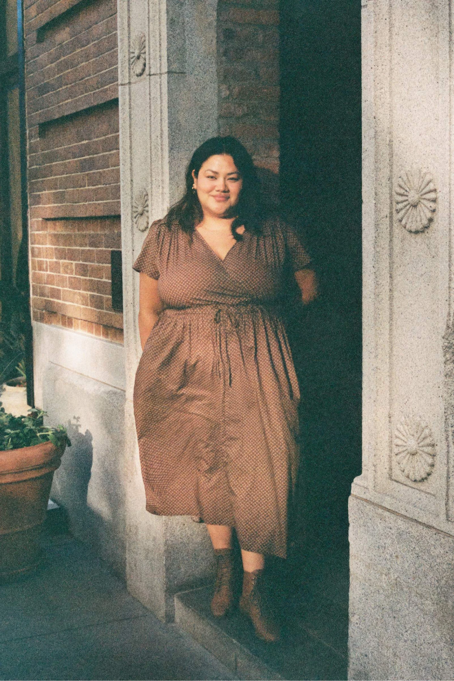 The Dawn Dress Extended | Geo Ditsy Hickory 7 The Dawn Dress Extended | Geo Ditsy Hickory - Image 5