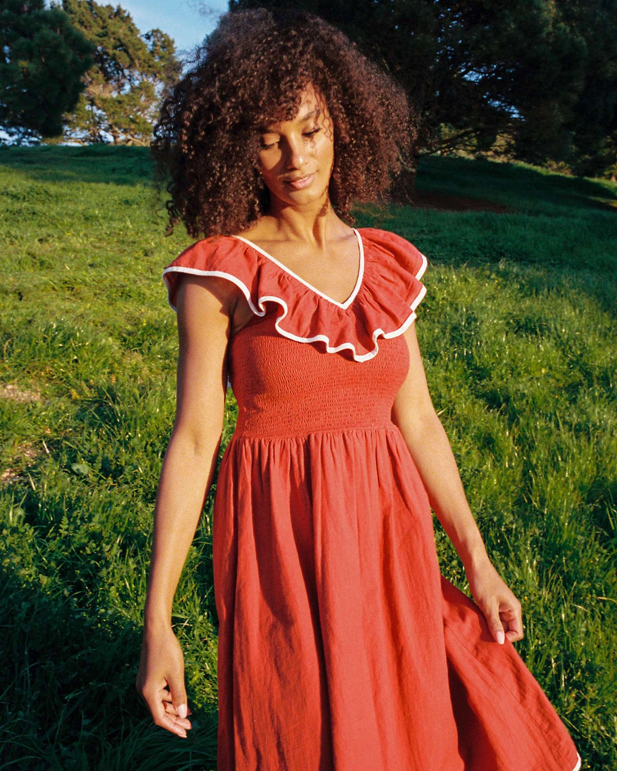 The Cierra Dress Petites | Rojo Khadi 2 The Cierra Dress Petites | Rojo Khadi