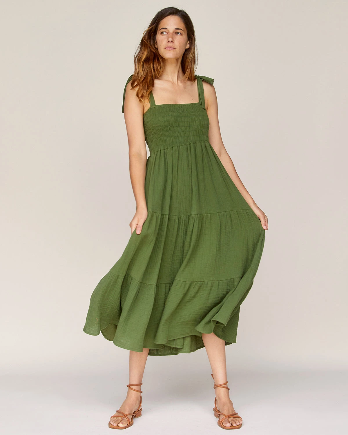 The Lina Dress | Forest Gauze 3 The Lina Dress | Forest Gauze