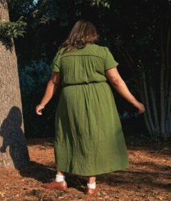 The Dawn Dress Extended | Forest Gauze -AURIN Clothing Shop Dawn2 3e5e84e6 439c 4d59 beb4 1ea90a70f2b9