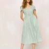 The Dawn Dress Petites | Ditsy Teal -AURIN Clothing Shop DawnCover 121d5e3e 07aa 44ff b68b 7f63006a7eee
