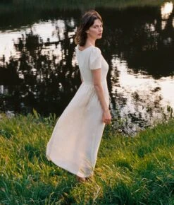 The Scarlet Dress Petites | Eggshell -AURIN Clothing Shop EggshellPetites1