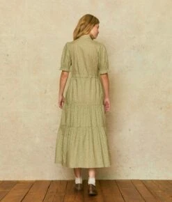 The Elle Dress | Geo Ditsy Sage -AURIN Clothing Shop Elle1 ef87d178 c692 4462 bff4 68170f3eb22c