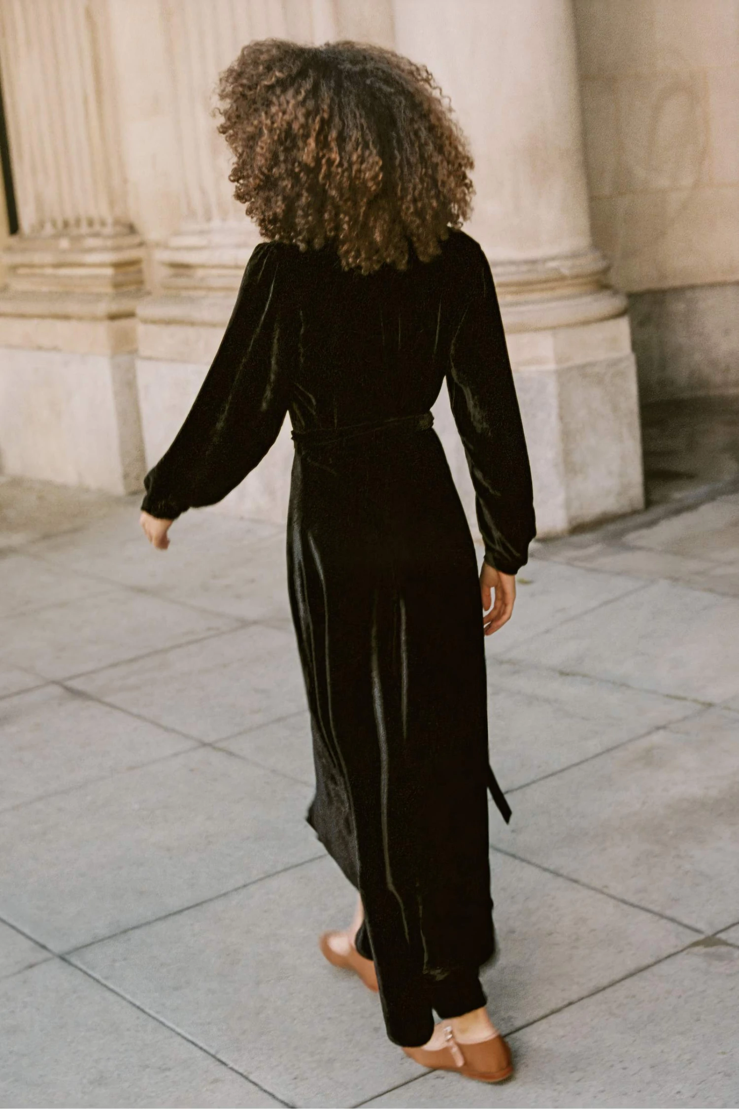 The Elsa Dress | Noir Velvet 8 The Elsa Dress | Noir Velvet - Image 6