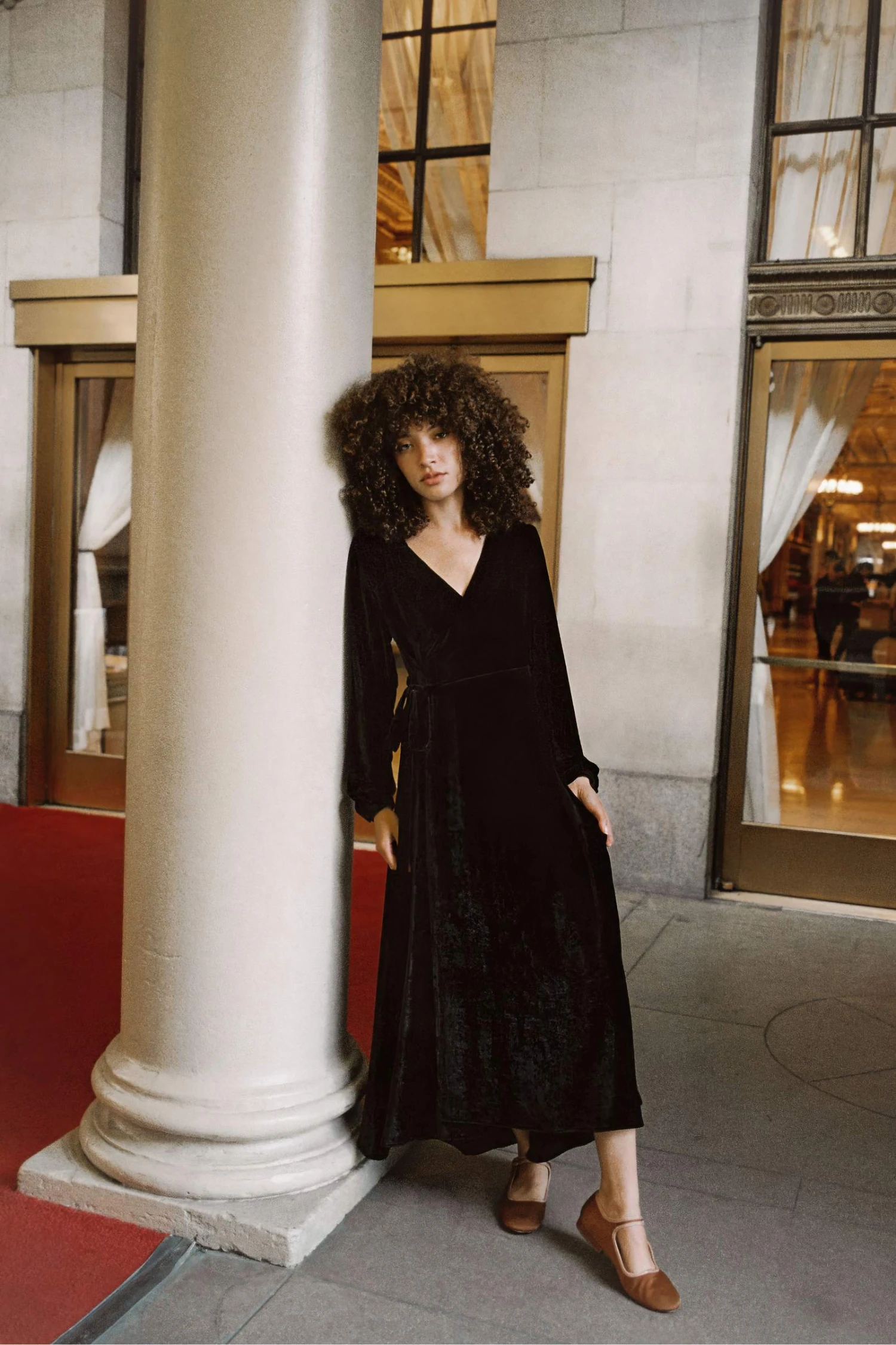 The Elsa Dress | Noir Velvet 9 The Elsa Dress | Noir Velvet - Image 7