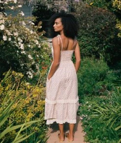 The Emma Dress | Oat Straw Cream -AURIN Clothing Shop Emma2