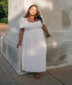 The Scarlet Dress Extended | Eggshell -AURIN Clothing Shop ExtendedScarlet1