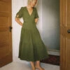 The Augusta Dress | Forest Gauze -AURIN Clothing Shop ForestGauzeCover