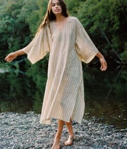 The Frida Dress | Aqua Stripe -AURIN Clothing Shop Frida4 20b169cd 7cb4 4b36 ba73 9aadb95273fb