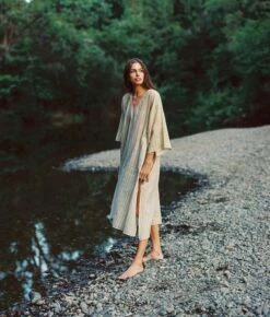 The Frida Dress | Aqua Stripe -AURIN Clothing Shop Frida 1abd1224 9cba 4d0e 864e 53dfeb6afdc2