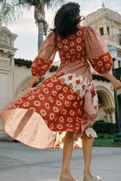 The Gina Dress | Patchwork Reds 14 The Gina Dress | Patchwork Reds -AURIN Clothing Shop Gina2 897f792e 17cd 4dae bde4 323155d3557e