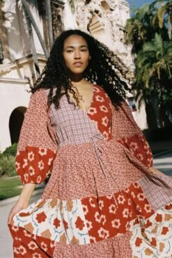 The Gina Dress | Patchwork Reds 18 The Gina Dress | Patchwork Reds -AURIN Clothing Shop Gina3 b7483879 31a3 4369 9648 3f956ce2de84