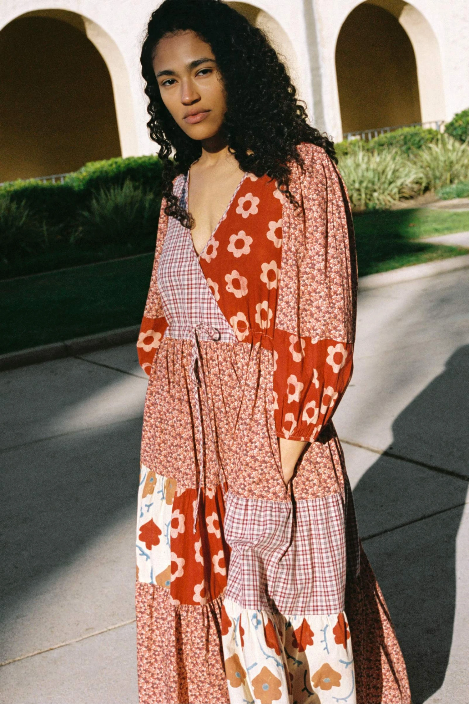 The Gina Dress | Patchwork Reds 11 The Gina Dress | Patchwork Reds - Image 9