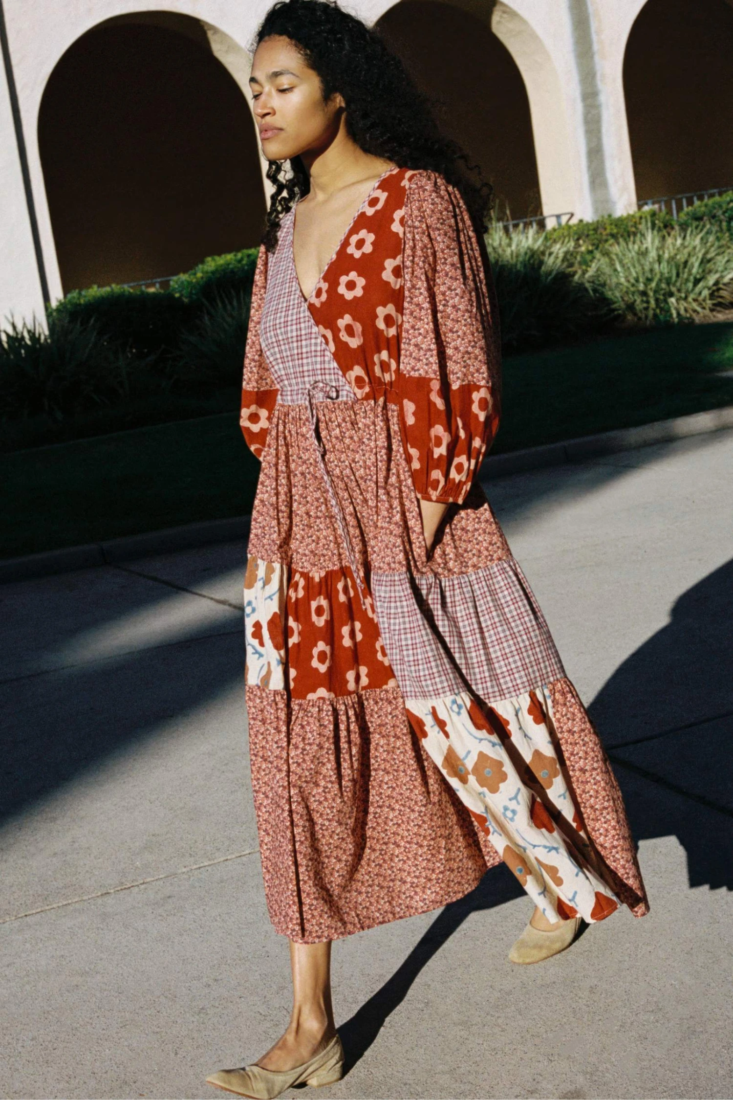 The Gina Dress | Patchwork Reds 6 The Gina Dress | Patchwork Reds - Image 4