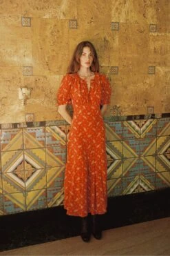 The Irene Dress | Mums Ditsy Ruby -AURIN Clothing Shop Irene c9e7cac6 9a1a 43c4 80d6 0f923957430b