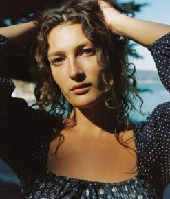 The Jennica Dress | Oat Straw Blue -AURIN Clothing Shop Jennica6