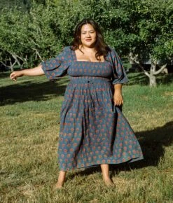 The Katrina Dress Extended | Indigo Sunflower -AURIN Clothing Shop Katrina2 8604e049 e2df 4907 8400 801094c27f22