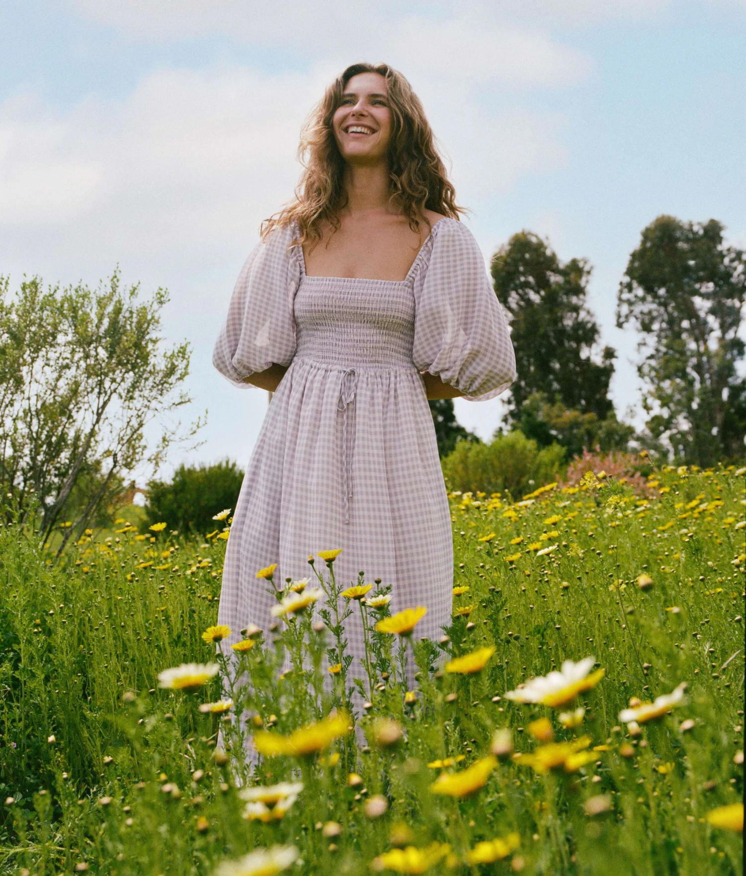 The Katrina Dress | Lavender Gingham 8 The Katrina Dress | Lavender Gingham - Image 6