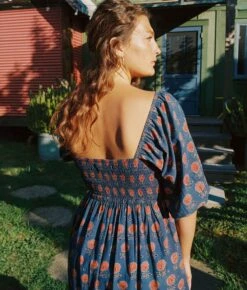 The Katrina Dress | Indigo Sunflower -AURIN Clothing Shop Katrina3 09531dd5 7d04 44e2 b339 7516fc48196b