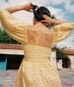 The Katrina Dress | Lemon Rose -AURIN Clothing Shop Katrina3 517c6756 c64b 4a64 a412 b9aa1f26410a