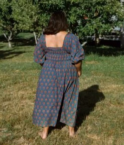 The Katrina Dress Extended | Indigo Sunflower -AURIN Clothing Shop Katrina3 bfc34606 f2af 4b3d b30c d6e288a298e5