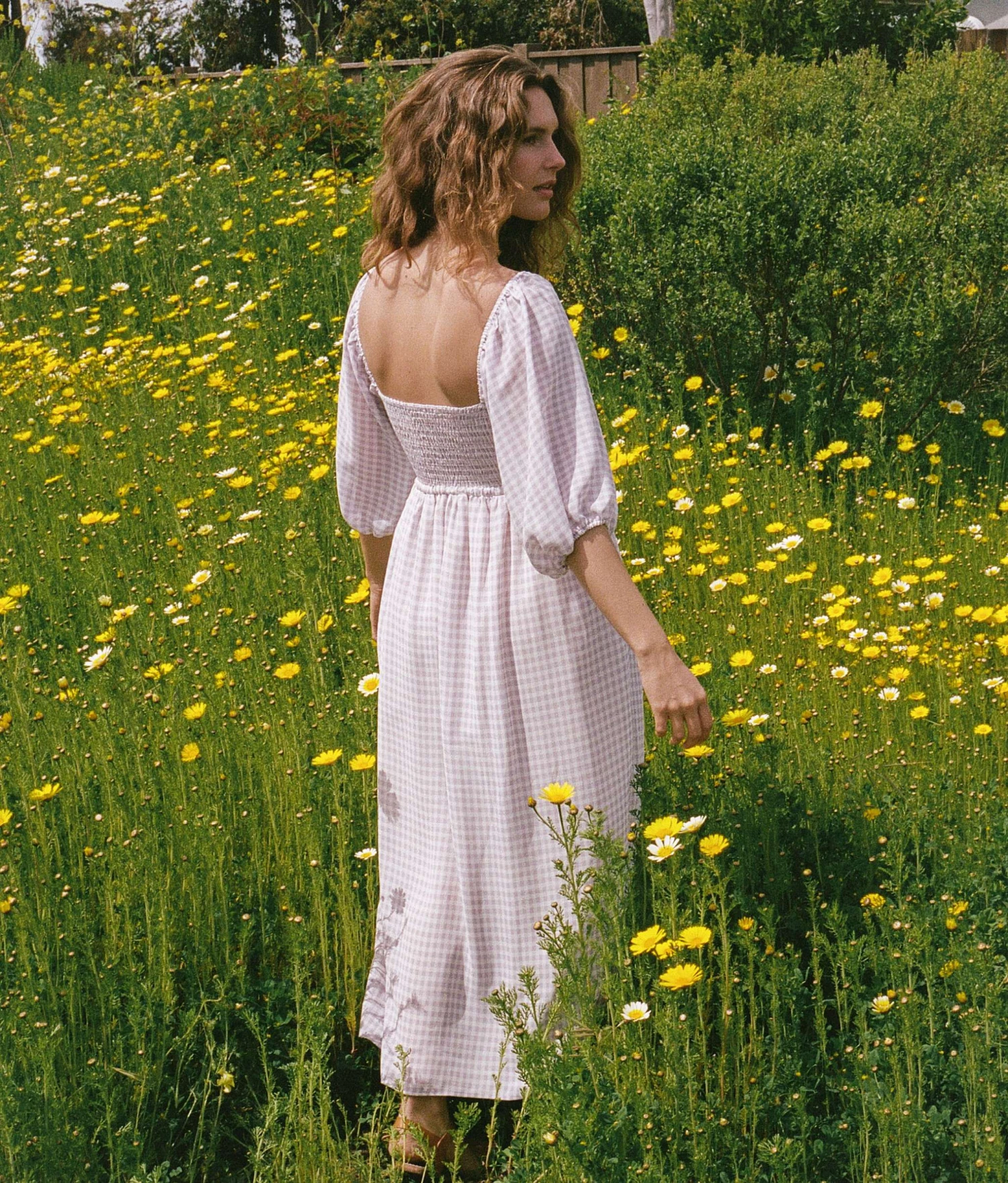 The Katrina Dress | Lavender Gingham 6 The Katrina Dress | Lavender Gingham - Image 4