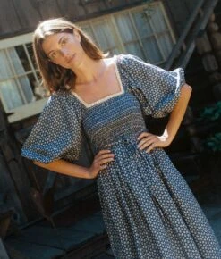 The Katrina Dress | Aster Indigo -AURIN Clothing Shop Katrina4 2f8dca1a 3383 4648 bd0a 0432d516776a