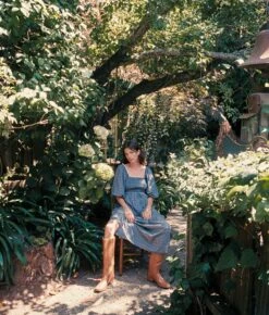 The Katrina Dress | Aster Indigo -AURIN Clothing Shop Katrina5 3