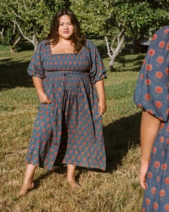 The Katrina Dress Extended | Indigo Sunflower