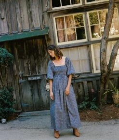 The Katrina Dress | Aster Indigo -AURIN Clothing Shop Katrina 6b3a59fc 19a4 4630 8d38 f6795be729e9