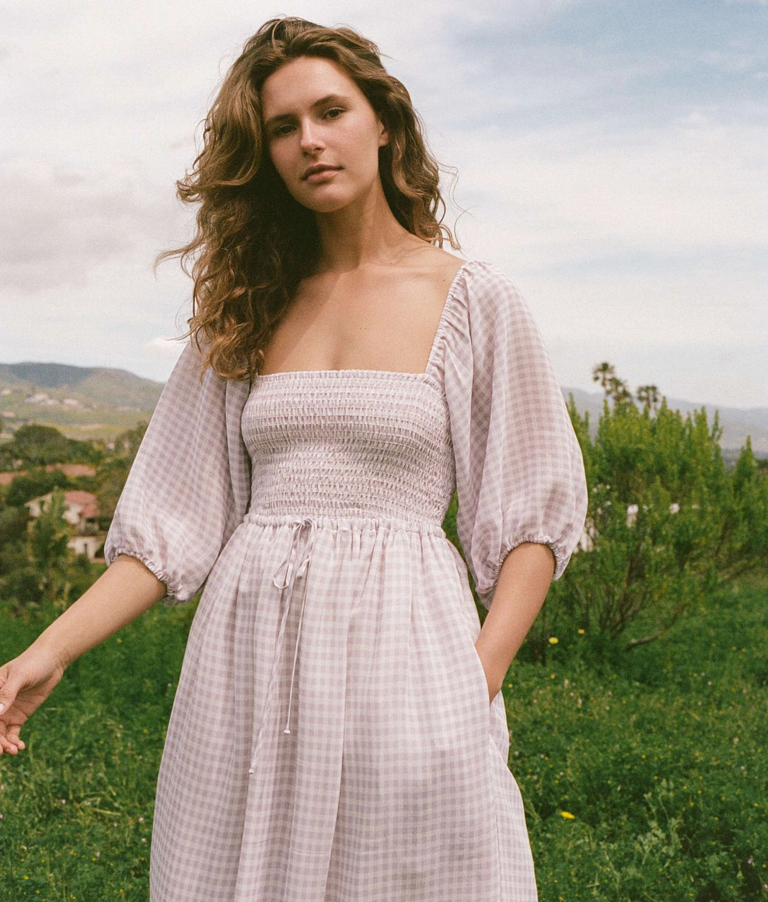 The Katrina Dress | Lavender Gingham 4 The Katrina Dress | Lavender Gingham - Image 2