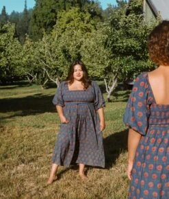 The Katrina Dress Extended | Indigo Sunflower -AURIN Clothing Shop Katrina c61107d3 dd82 4f27 8df2 3f5d6d31e7ec